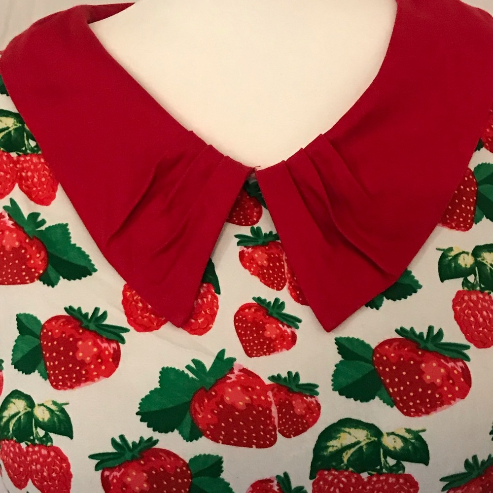 Dolly & Dotty Hazel Strawberry print dress